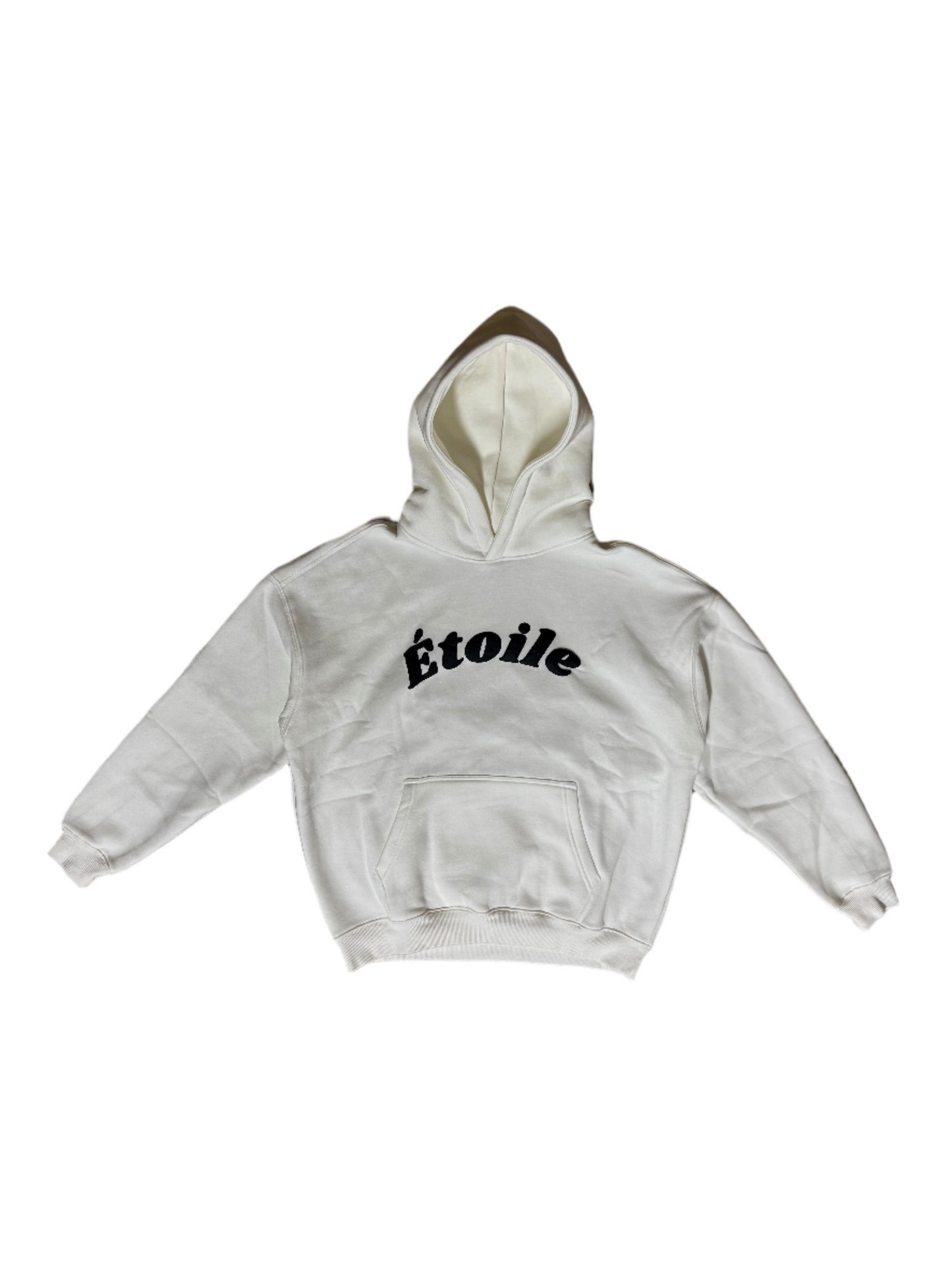 NEW White Puff Print Hoodie