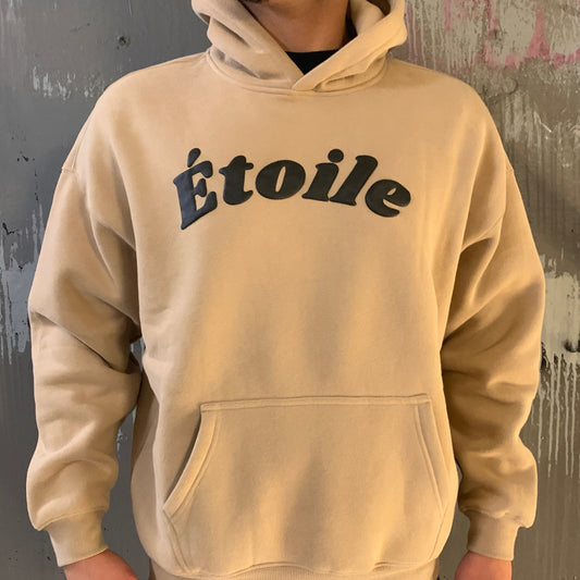 Sand Puff Print Hoodie