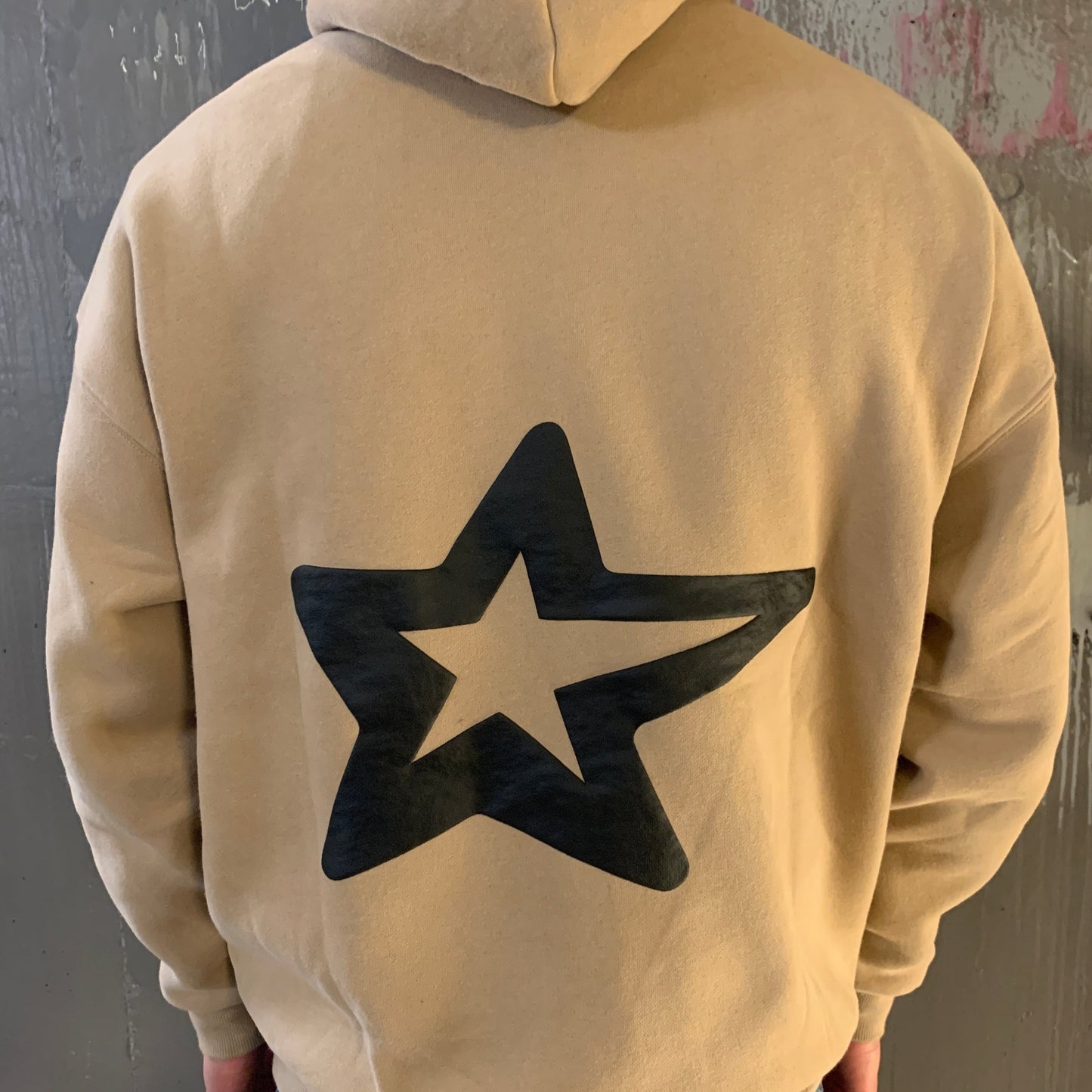 Sand Puff Print Hoodie